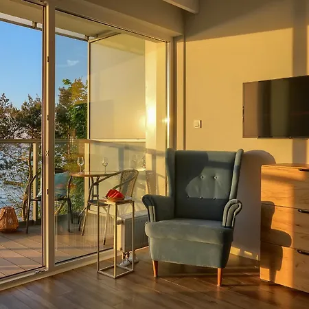Okrzei Z Bezposrednim Widokiem Na Morze- Nadmorski Luksus Apartment