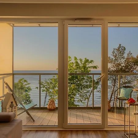 Okrzei Z Bezposrednim Widokiem Na Morze- Nadmorski Luksus Apartment *