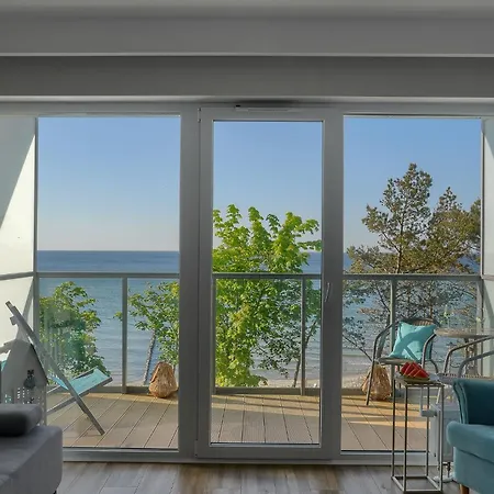 Okrzei Z Bezposrednim Widokiem Na Morze- Nadmorski Luksus Apartment Ustronie Morskie