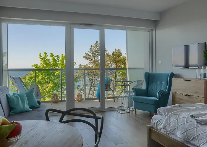 Apartment Okrzei Z Bezposrednim Widokiem Na Morze- Nadmorski Luksus Ustronie Morskie