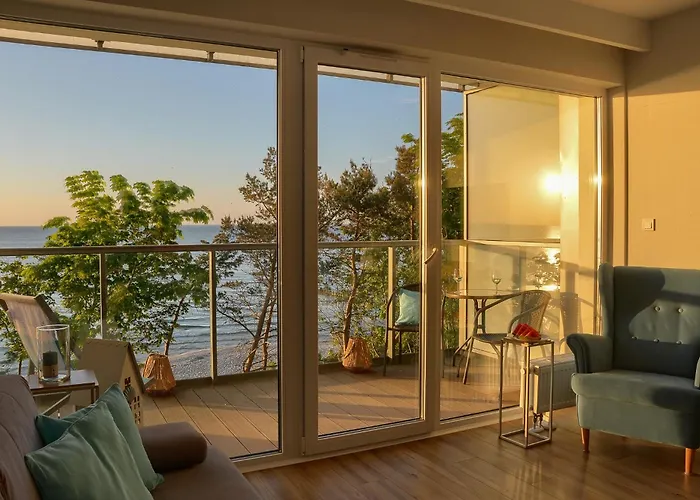 Apartment Okrzei Z Bezposrednim Widokiem Na Morze- Nadmorski Luksus