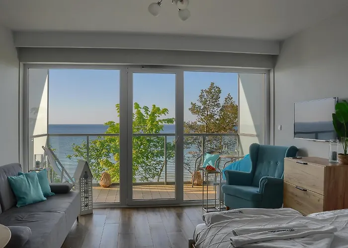 Apartment Okrzei Z Bezposrednim Widokiem Na Morze- Nadmorski Luksus